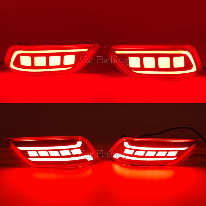 Car LED For Subaru Forester      Rear Bumper Reflector Light Tail Sequential Turn Signal Brake Lamp