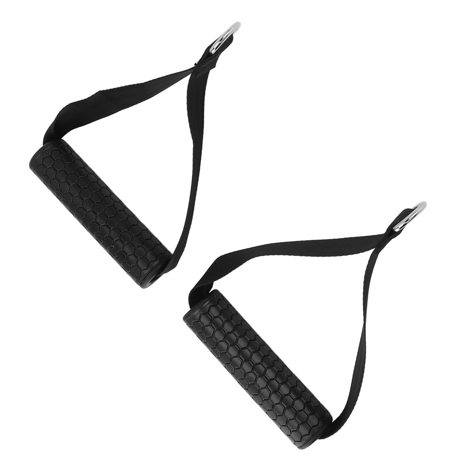 

1 пара ручек для упражнений, гибкие резиновые ручки, ручки для эспандеров для тросовых блоков, тренажерное оборудование, вес