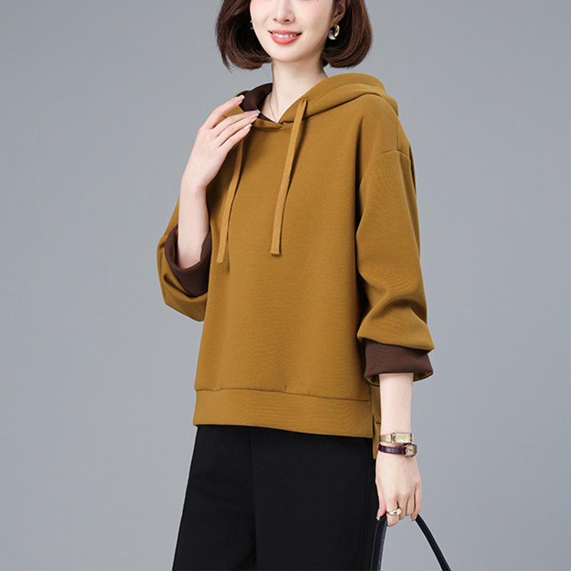 

Women s Loose Hooded Sweatshirt - 2025 Spring/Autumn Fashion, Casual Long Sleeve Top Large