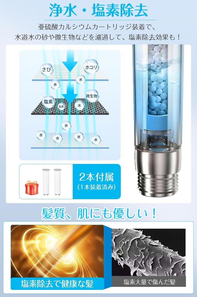 Shower Water High Water Pressure New Water Mist Shower High Water Water Pore Dirt Gentle On Scalp and Nano Bubble Shower Shower Head for Increased