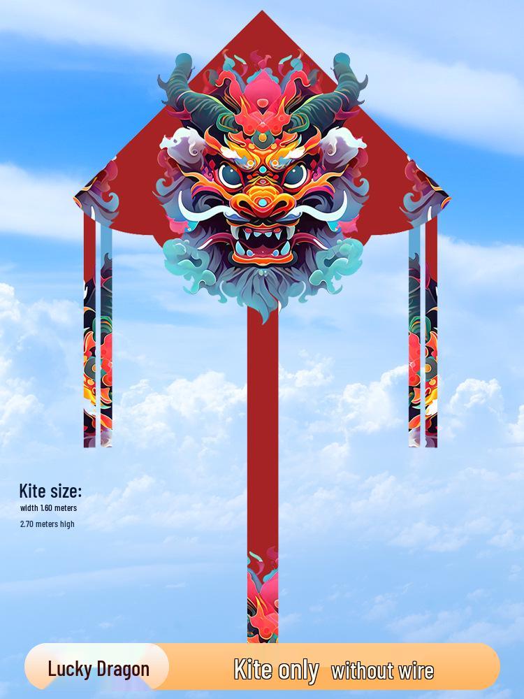 Lucky Dragon Kite: High-End, Easy-Fly Breeze for Kids & Adults with Line Wheel