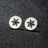 Christmas Tree Reindeer Pattern Earrings Women Student Teen New Year Gift Stainless Steel Cartilage Piercing Earring Zircon