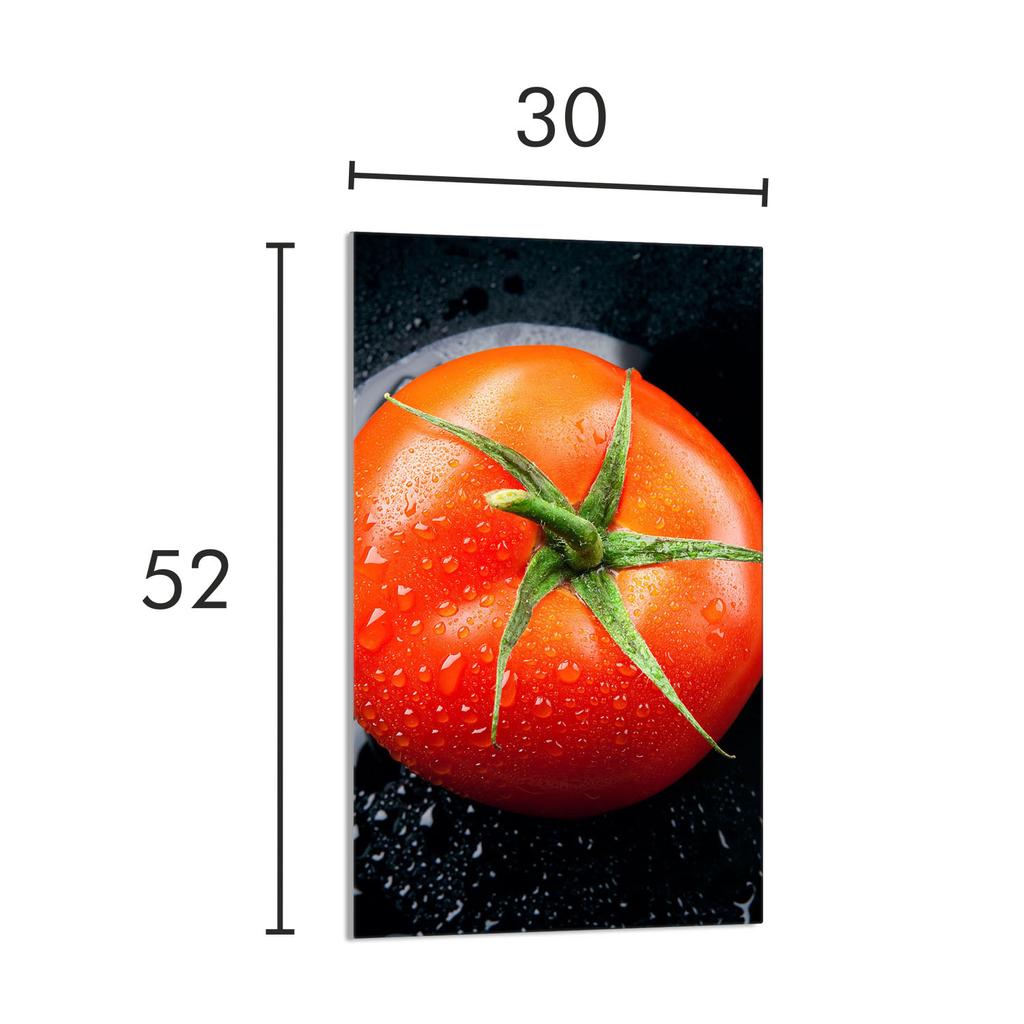 SZKLANA DESKA DO KROJENIA 30x52 Pomidor