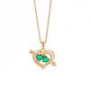 One Arrow Through The Heart Necklace Women'S Simple Trend Personality Versatile Shining Zircon Accessories
