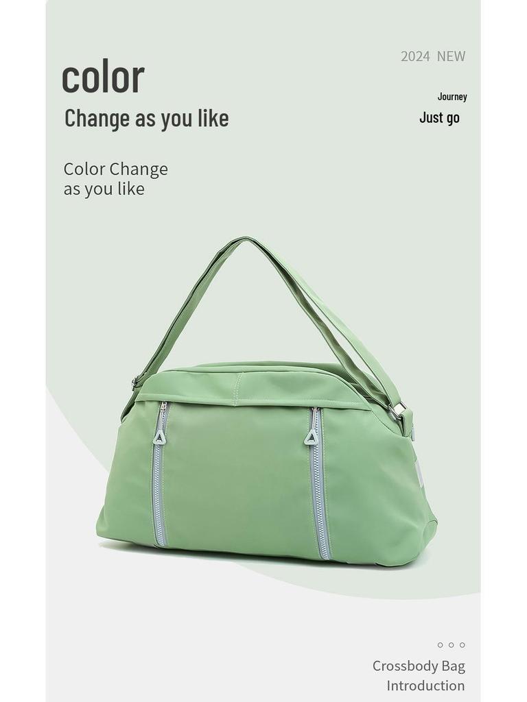 Women's Large Capacity Solid Color Sports & Travel Bag for Short Trips