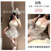 Sexy Underwear, Sexy Mesh, Perspective Suspender, Vest Panties, Two-piece Set, Hot Waist Fish Bone Private Pajamas