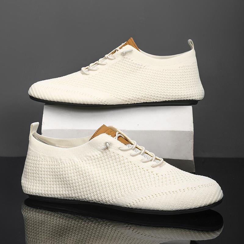 YRZL Mesh Loafers Men Driving Moccasins Thin Bottom Flats Walking Shoes Breathable Non Slip Casual Loafers Summer Mens Shoes