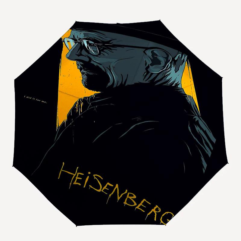 

1pc Breaking Bad Heisenberg Automatic Open/Close Umbrella with 8-Rib Windproof Canopy10244