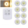 Super Bright Cob Under Cabinet Light LED 5W Wireless Remote Control Dimmable Wardrobe Night Lamp Home Bedroom Kitchen Nightlight