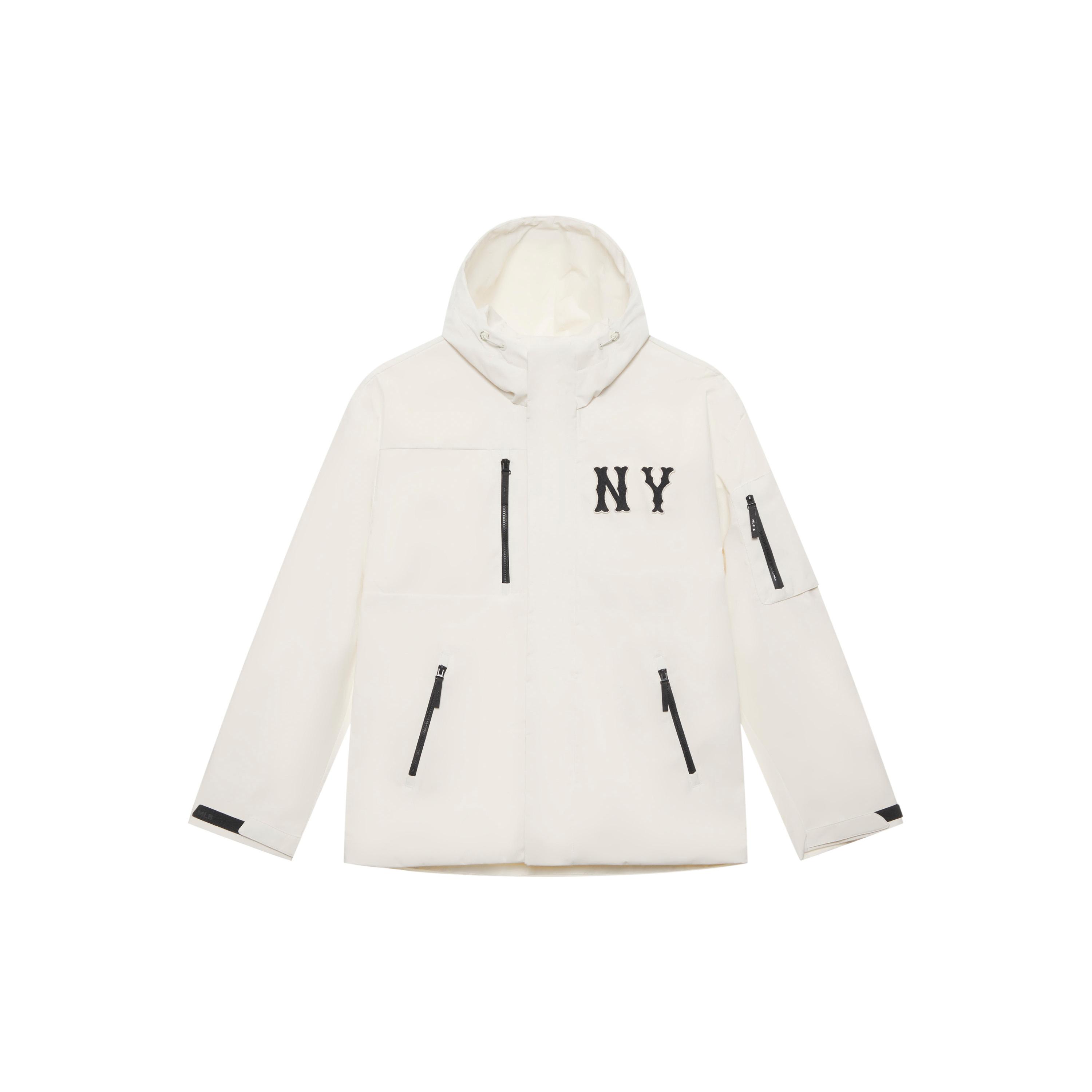 MLB New York Yankees Basic Collection 24FW Jacket Unisex Linen Cream 3AWJB0644-50CRM XXL