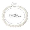 Abendparty Damen Elegant Faux Perlen Choker Halskette Schmuck Jubiläumsgeschenk