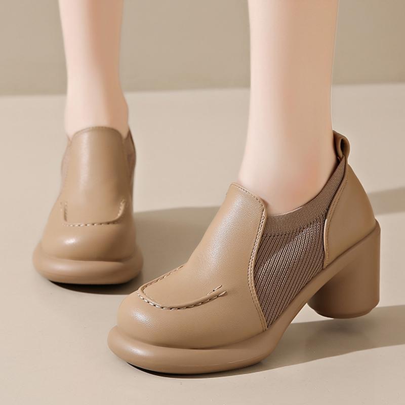 

Массивные женские ботильоны из кожи на высоком каблуке, модная обувь, зимние трендовые дизайнерские элегантные туфли-лодочки, новые гладиаторские туфли Botas De Mujer 40