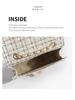 2024 A/W Women's Tweed Chain Underarm Shoulder Bag - High-End Small Square Crossbody