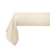"Julian" Combed Cotton Percale Bolster Case Pure Cotton - 45x185 - Julian Ivory