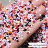 Mixed Styles Mini 3mm Five-Petal Flower Nail Art Decorations - Colorful Resin Nail Charms (100 Pcs)