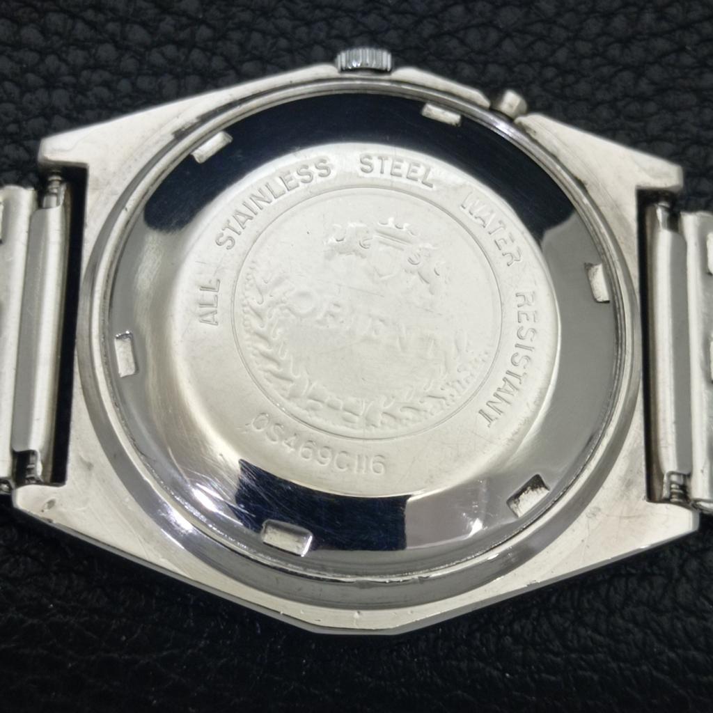 AUTOMATIK VINTAGE ORIENT CRYSTAL JAPAN 46941 HERREN ORIGINAL ZIFFERBLATT UHR a703394-1