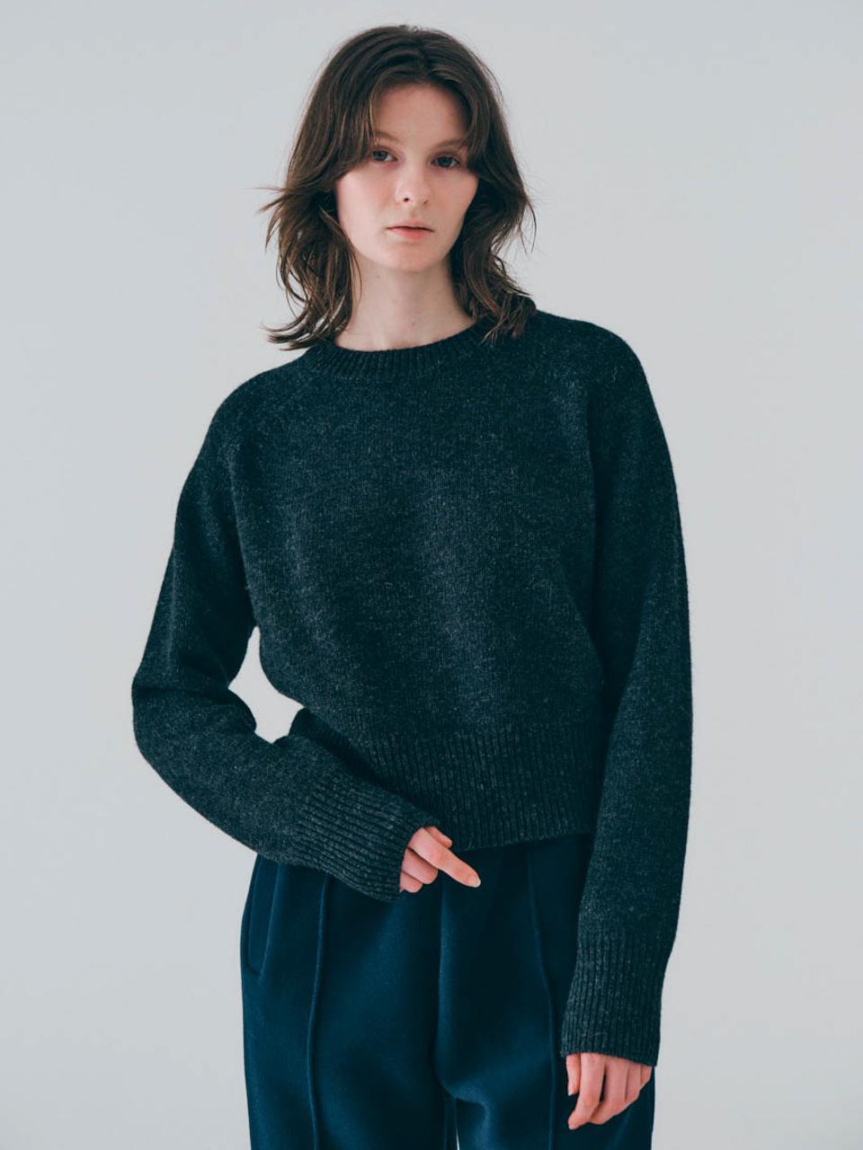 Nowood Lambs Wool Pullover (Charcoal) Free