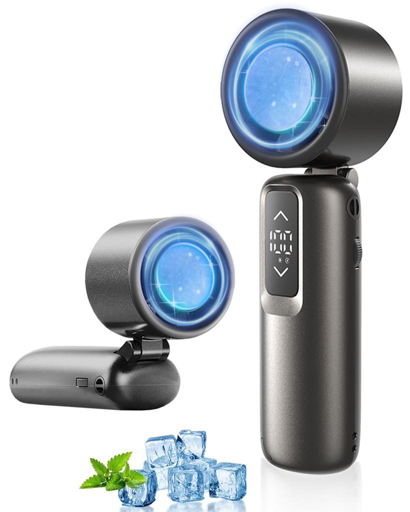 EIING Portable 2025 Innovative Model Instant Cooling to Relieves EIING Portable Handheld Fan with Rapid Cooling Powerful Mini Neck Tabletop Handheld