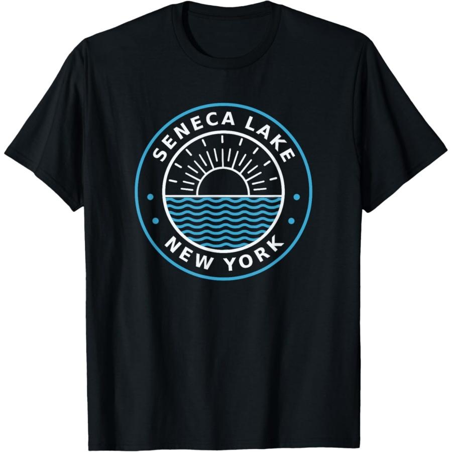 

Seneca Lake New York Outdoors Vintage T-Shirt XXXXXL чорний