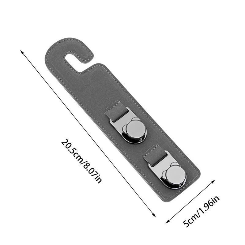 Aufbewahrungs-Kopfstützen-Kleiderbügel, platzsparende Rücksitz-Kleiderbügel, glatte Auto-Zubehör-Auto-Organizer-Haken für Handtasche, Geldbörse, Mantel