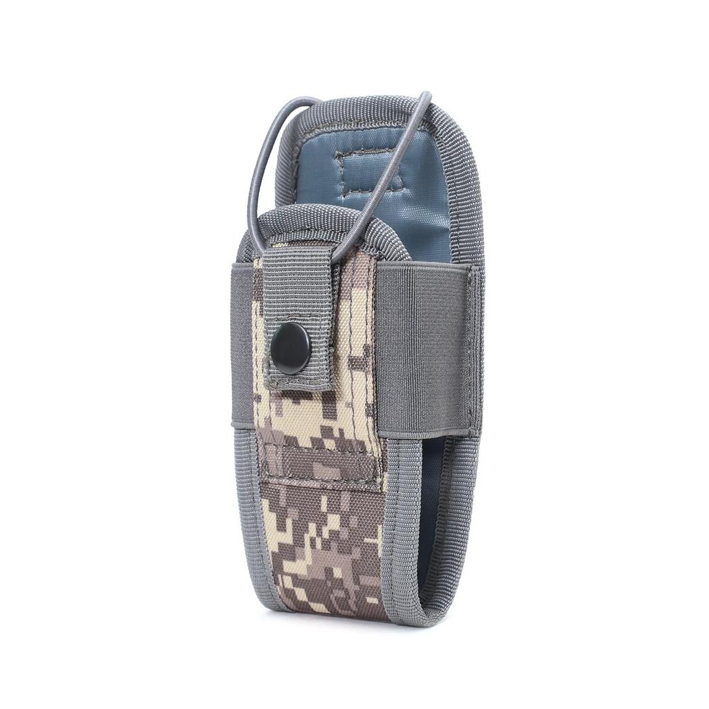Tactical Molle Radio Walkie Talkie Pouch Waist Bag Holder Pocket Portable Interphone Holster Carry Bag for Hunting Camping