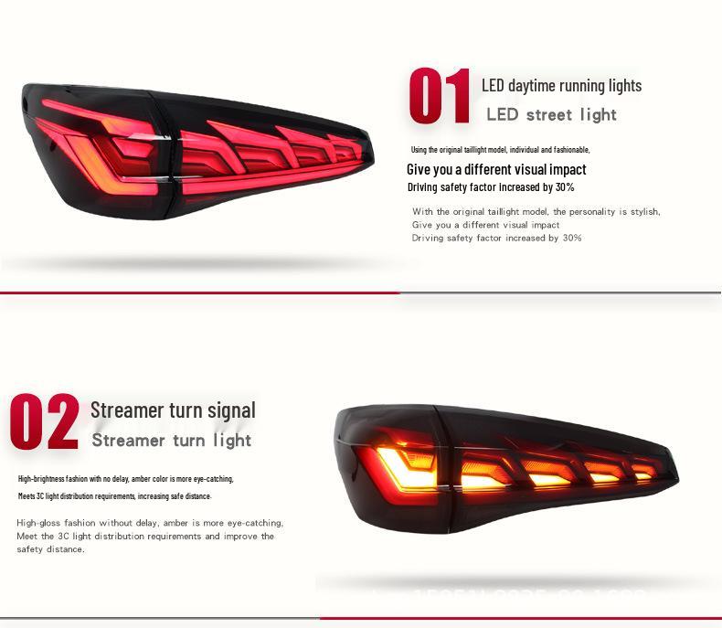 LED Taillight Assembly with Daytime Running and Sequential Turn Signal for 17-19 Buick GL8 ES