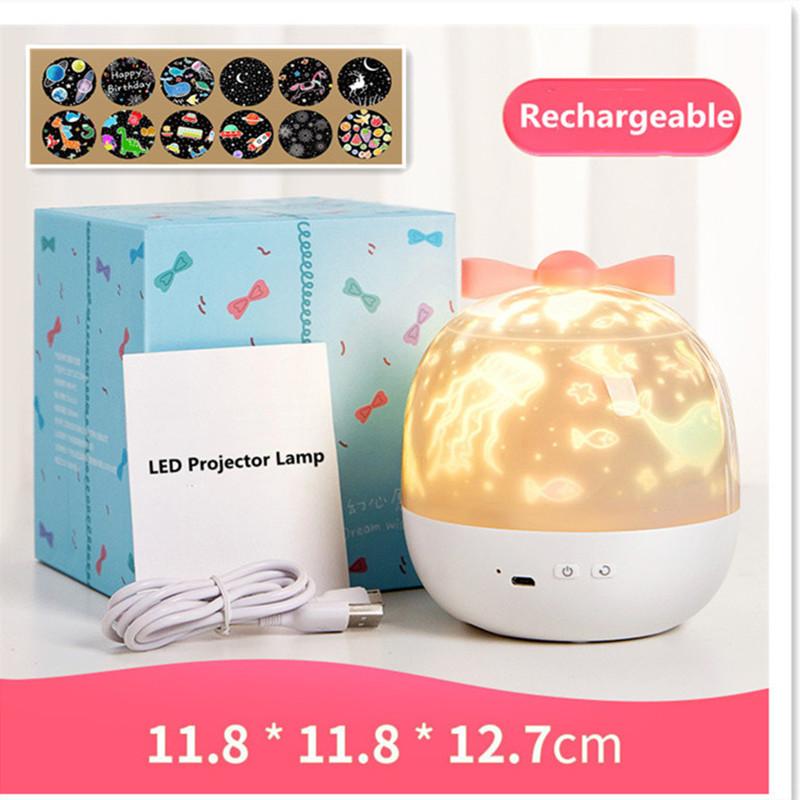 

Вращающаяся лампа «Луна в небе», лампа «Галактика», звездный проектор, ночник, украшение для дома и спальни, рождественская лампа, подарок на День защиты детей USB Plug