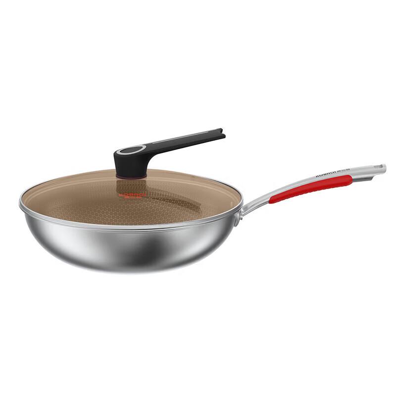 KOBACH 304 Stainless Steel Honeycomb Wok