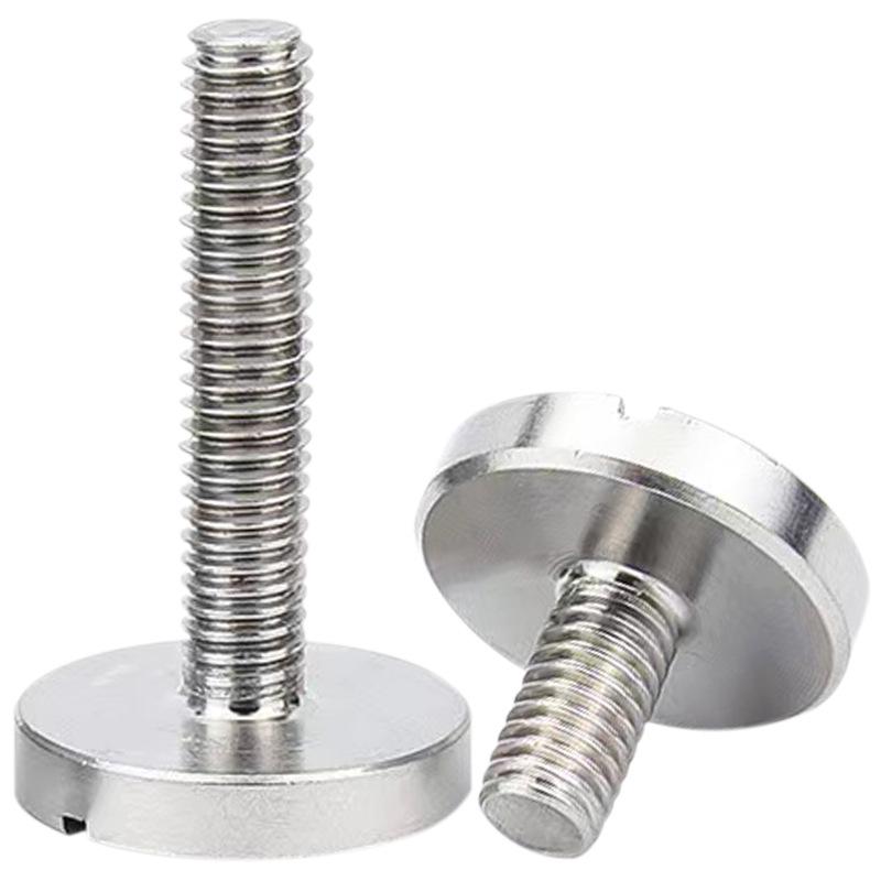 304 Stainless Steel Flat & Round Head Slotted Screws (M2-M10), GB833