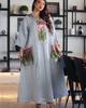 Dubai Sequin Embellished Jalabiya - Eid Muslim Women's Long Robe