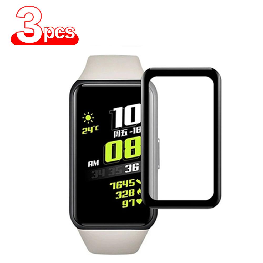 

3D Curved Screen Protector Film For Huawei Band 8 7 6 Pro Soft Tempered Glass Film For Honor Band 3 4 5 Accessories (Not Glass) Huawei Band 7
