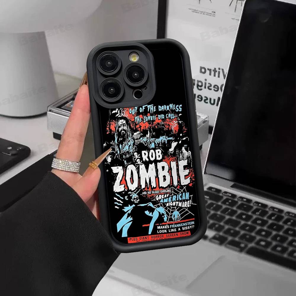 Rock Musician R-Rob Z-Zombie For IPhone 17 15 13 12 11 14 Pro Max X XR XS 16 Plus Shockproof Candy Back Cover