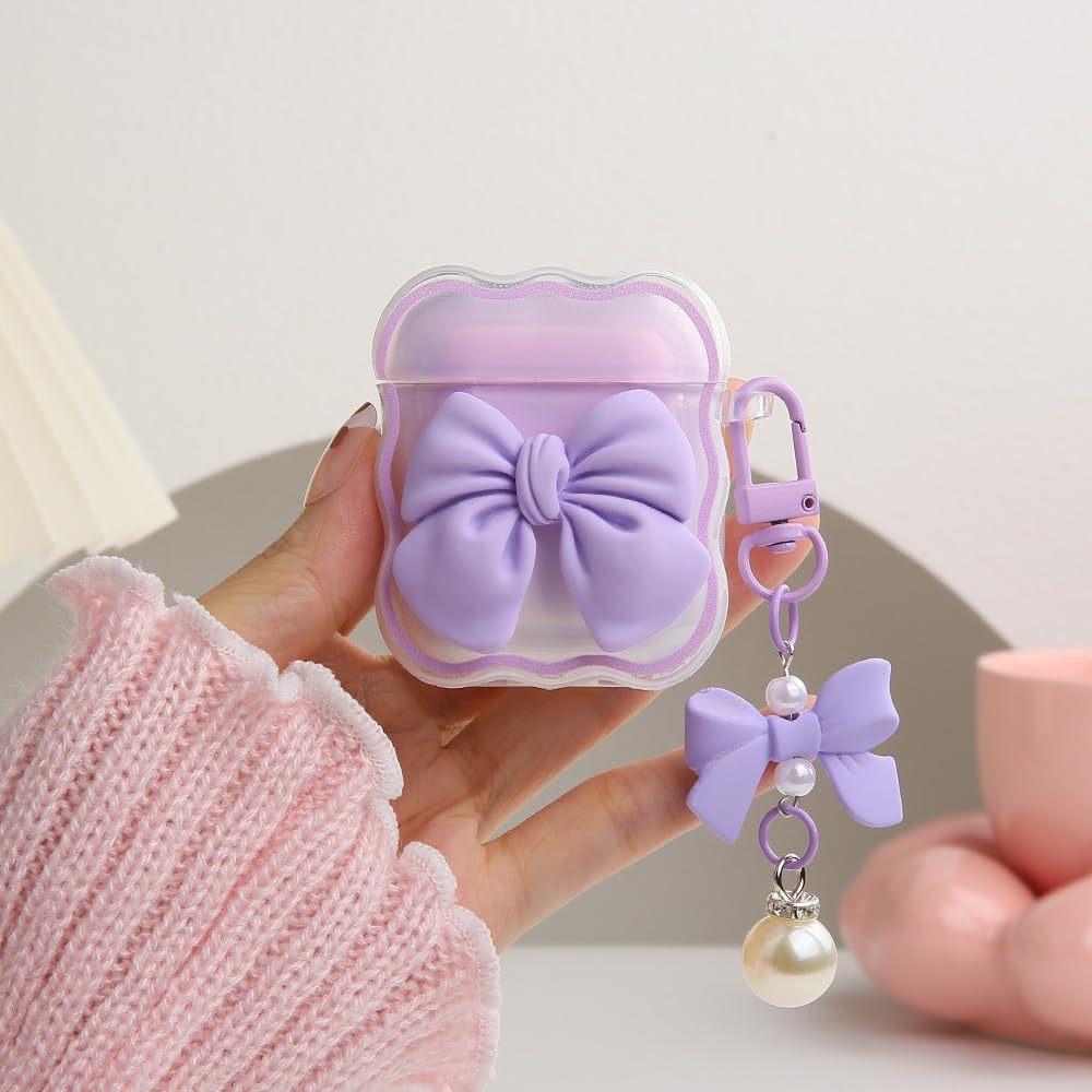 Cute Blended Bow Compatible AirPods Pro Case AirPods 1st Gen Apple Earphone Case AirPods