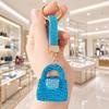 Luxury Rhinestone Scented Sachet Keychain: Crystal Diamond Ceramic Women's Handbag Charm, Perfect Small Gift