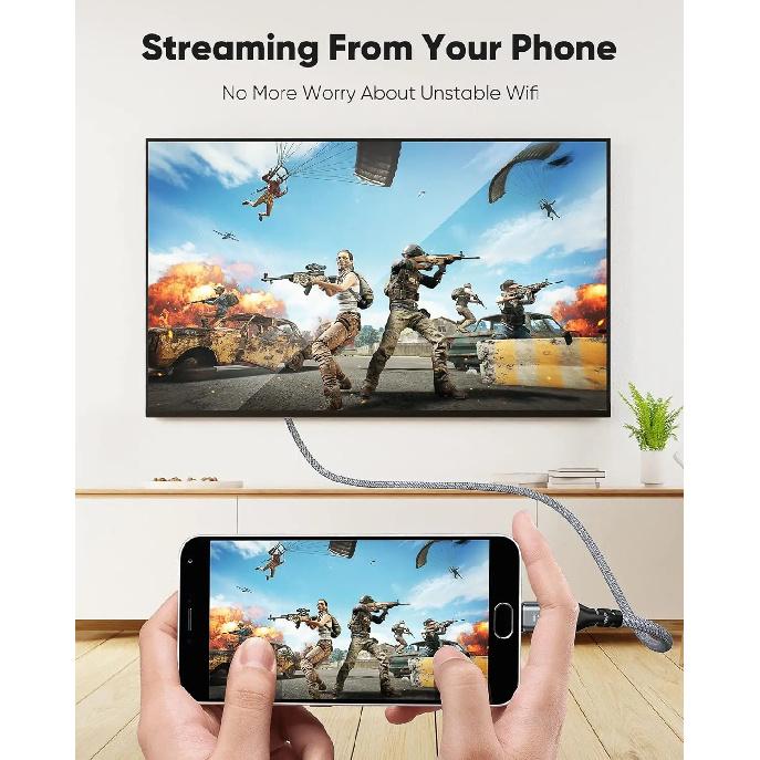 4K 60HZ Type C To HDMI Cable Type C Connector Mobile Phones Laptop Tablet HDMI For Display TV Switch Player Phone Accessories