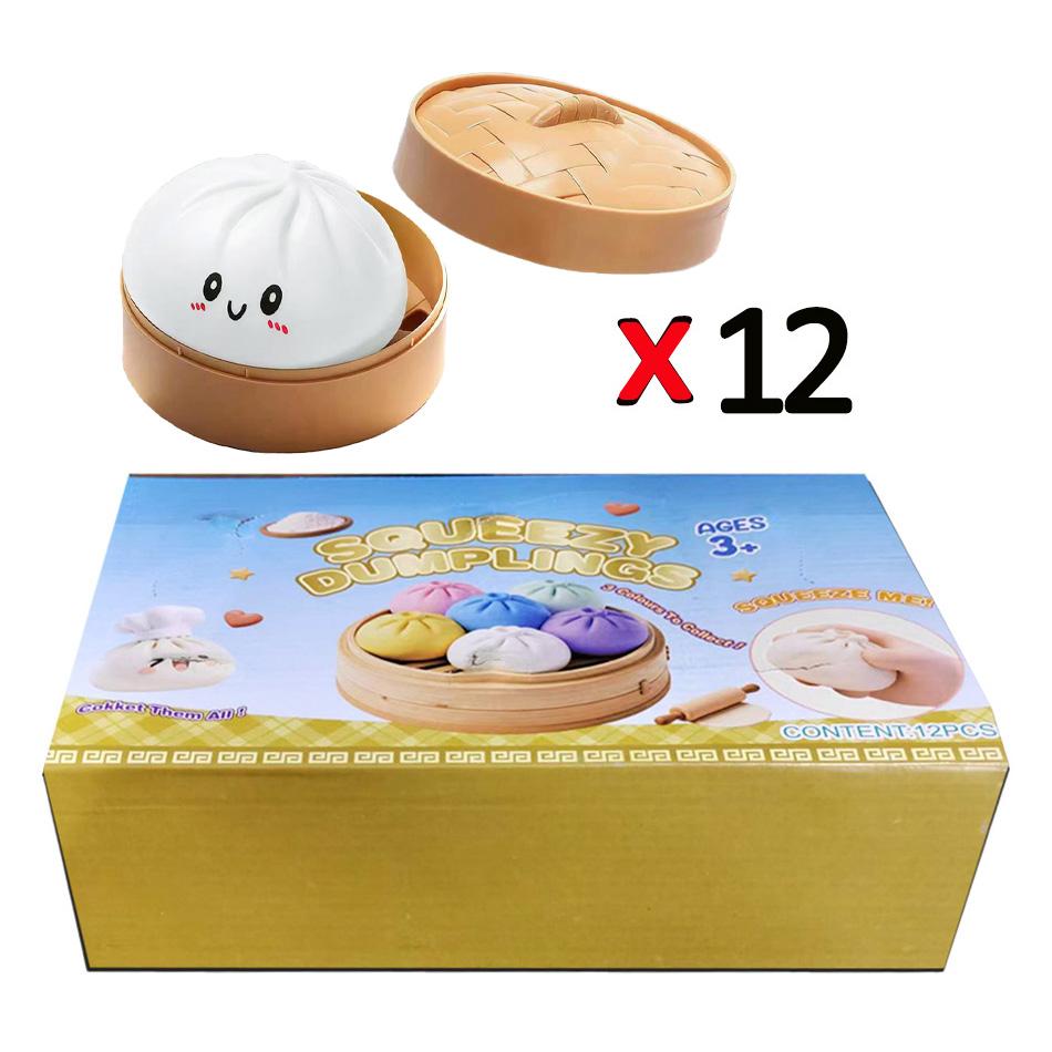 Squeeze Toys for Kids Rebound Calming Steamed Bun Sensory Squeeze Toy for Children Girls Students Adults Classroom Home Dorm