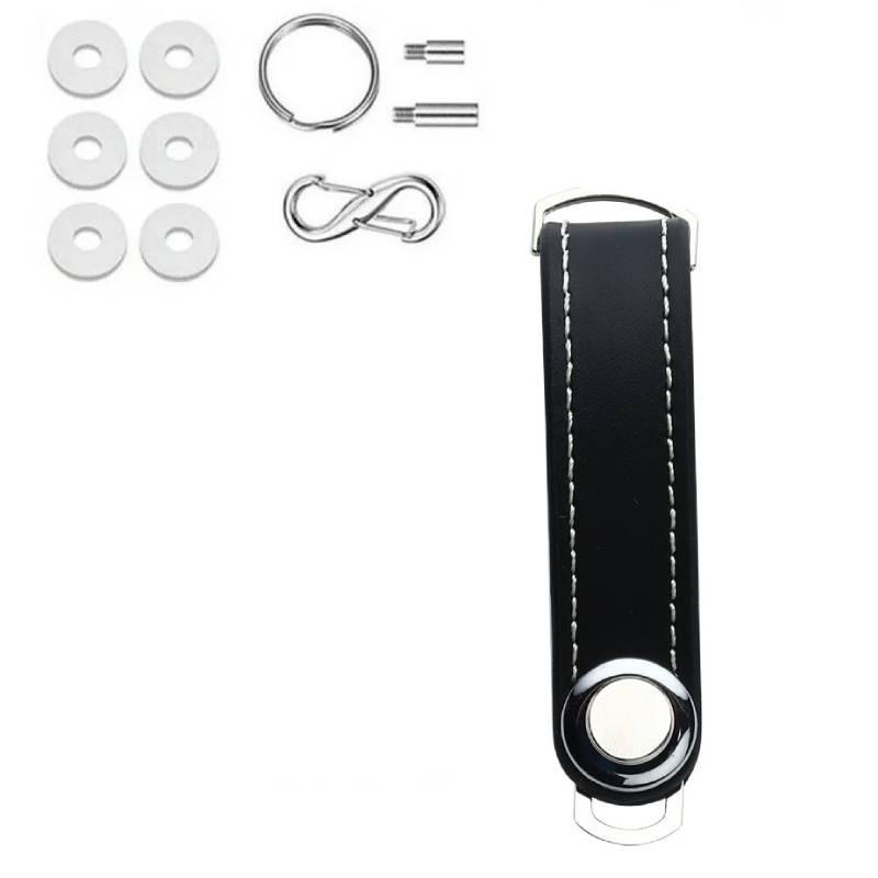 Kreativer Schlüsselanhänger aus Zinklegierung und Leder, stilvoller Schlüsselanhänger, perfektes Geschenk für alle Anlässe