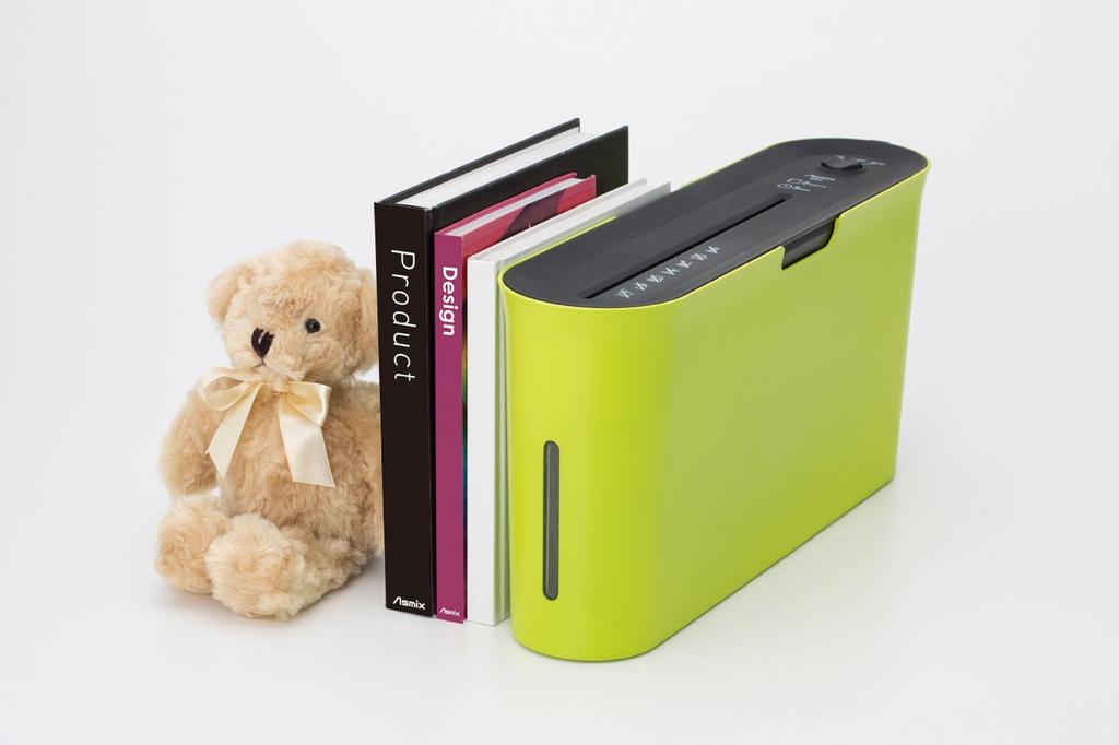 Asuka Cross-Cut Shredder, Slim Desktop Design, 10-Minute Continuous Shredding Time, Shreds Up To 3 Sheets, B03G, Green
