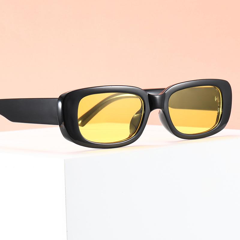 Neue trendige Sonnenbrille mit kleinem Rahmen, quadratische Jelly-Farbe, modische Street-Shot-Sonnenbrille, hochwertige Damen-Sonnenbrille