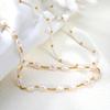 Women's Fashion Geometric Jewelry Light Luxury Multiple Styles Stainless Steel Pearl Pendant Choker Necklace