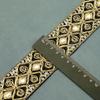Nastro di Pizzo Ricamato a Rete Largo 4,5 cm 10 Metri Nastro di Pizzo con Paillettes Nastro di Tessuto in Pizzo Cucito Fai da Te