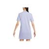 Nike Solid Logo Minimalist Sport Easy Wear Polo Dress Women Dresses Mist-Gray-Blue FN3708-513