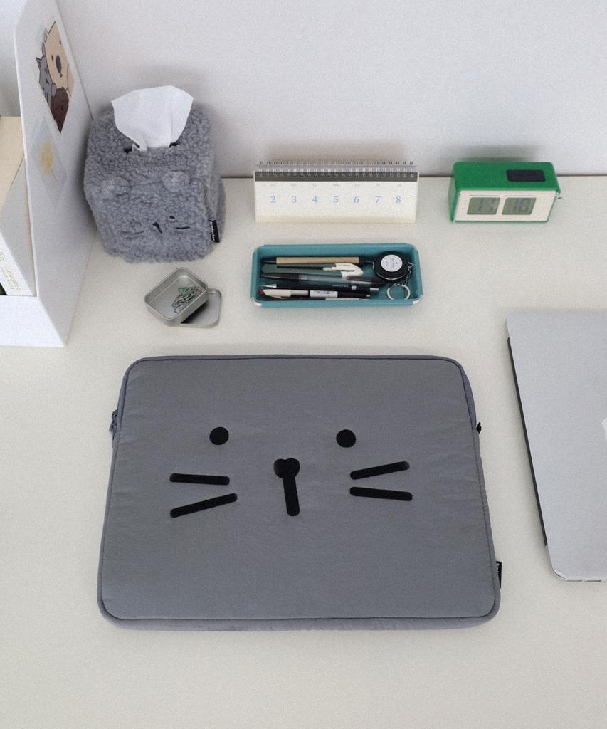 Kimhachan Nylon Embroidered Laptop Pouch - 3 Colors