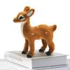 1Pc Simulation Plush Animal Cute Sika Deer Reindeer Xmas Home Decor Standing Ornament Christmas Elk Scene Arrangement Props