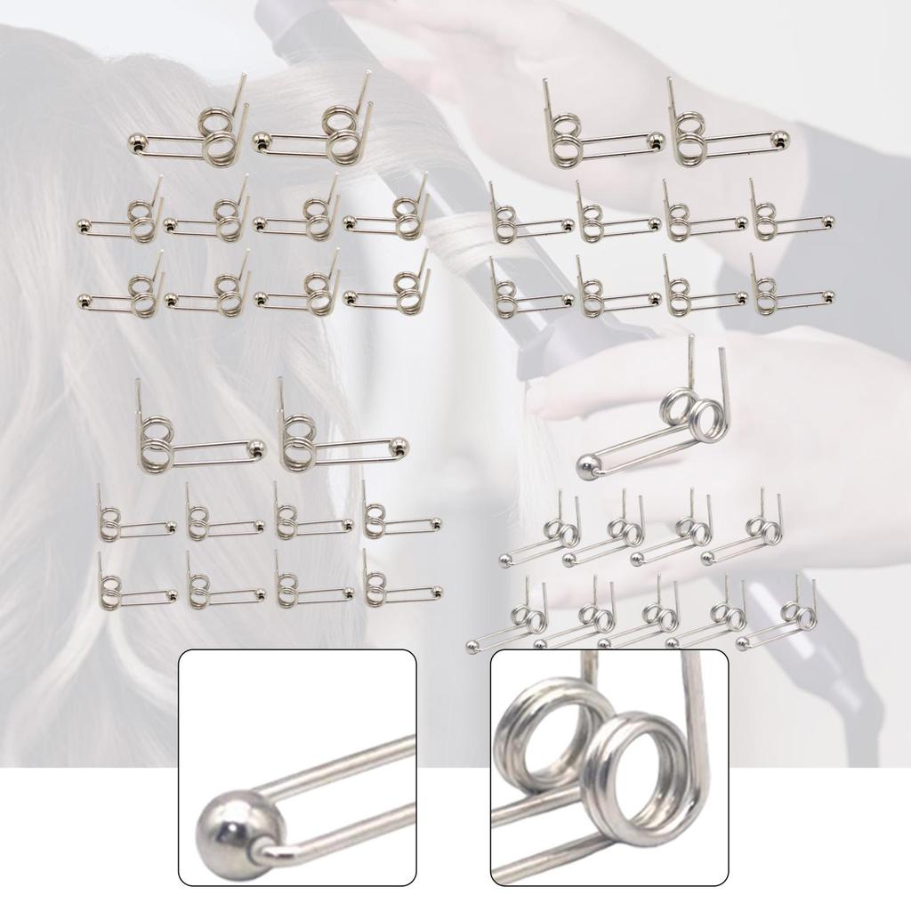 10 Pieces Double Return Torsion Spring Carbon Steel Replacement for Curling Iron