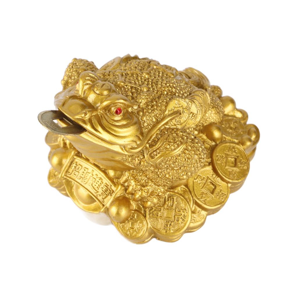 Chiński Feng Shui bogactwo szczęście pieniądze żaba moneta ropucha dekoracja biurowa domu dobry prezent przynoszący szczęście