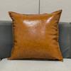 60x60/50x70/60x80CM Large Size PU Throw Pillow Cover Imitation Leather Waist Cushion Cover Decor Home Decorative Pillowcase