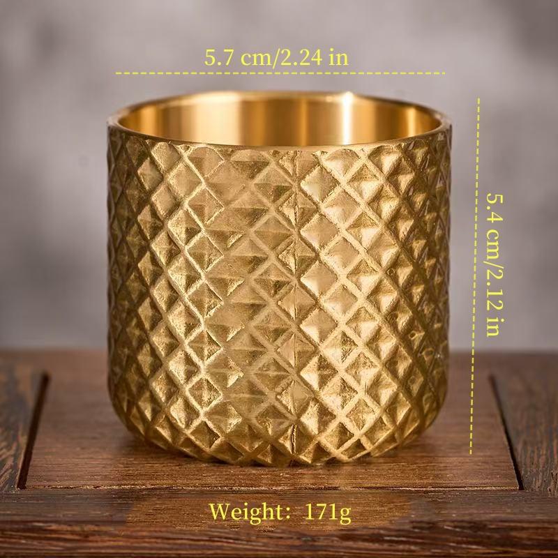 Pure Copper Bowl Mini Vodka Liqueur Cup,Spirits Chalice Cup Retro Wine Tea Whiskey Cups Buddhist Bowl Home's Gift Decorative