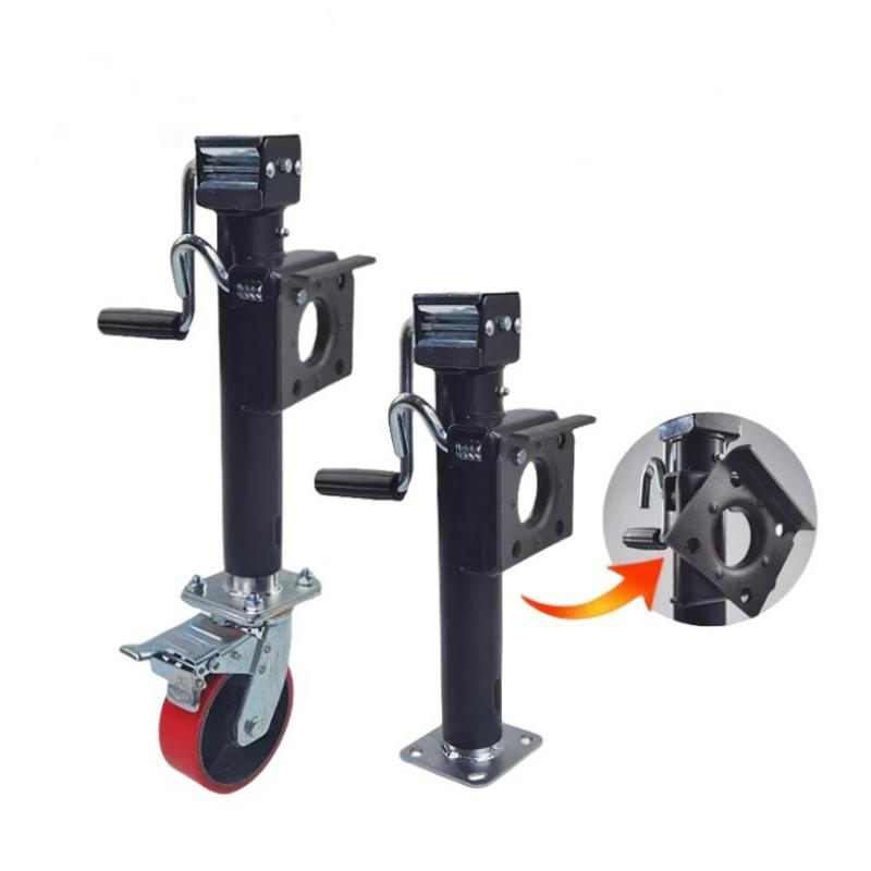RV Stabilizing Jack Fits Pop-Up Campers And Travel Trailers Trailers Stabilizer Jack With Brake Wheel Trailer Support Stabilizer jack with wheels