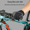 Cycling Gloves Colorful Reflective Full Finger Bike Gloves Touchscreen Shock Absorbing Anti Slip Bike Gloves for